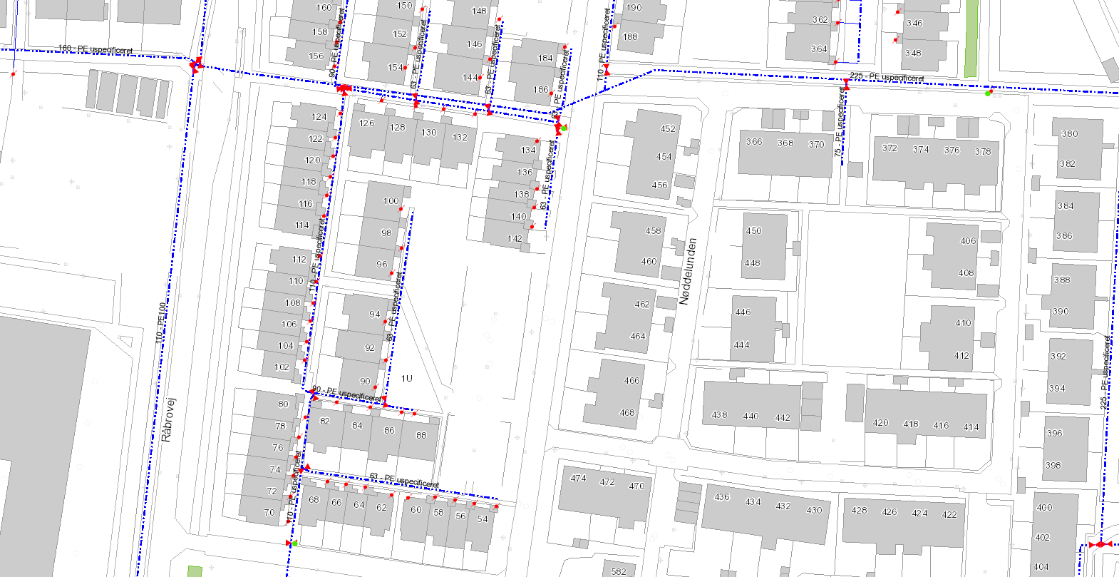 Nøddelunden - stophane nr 54 til 160